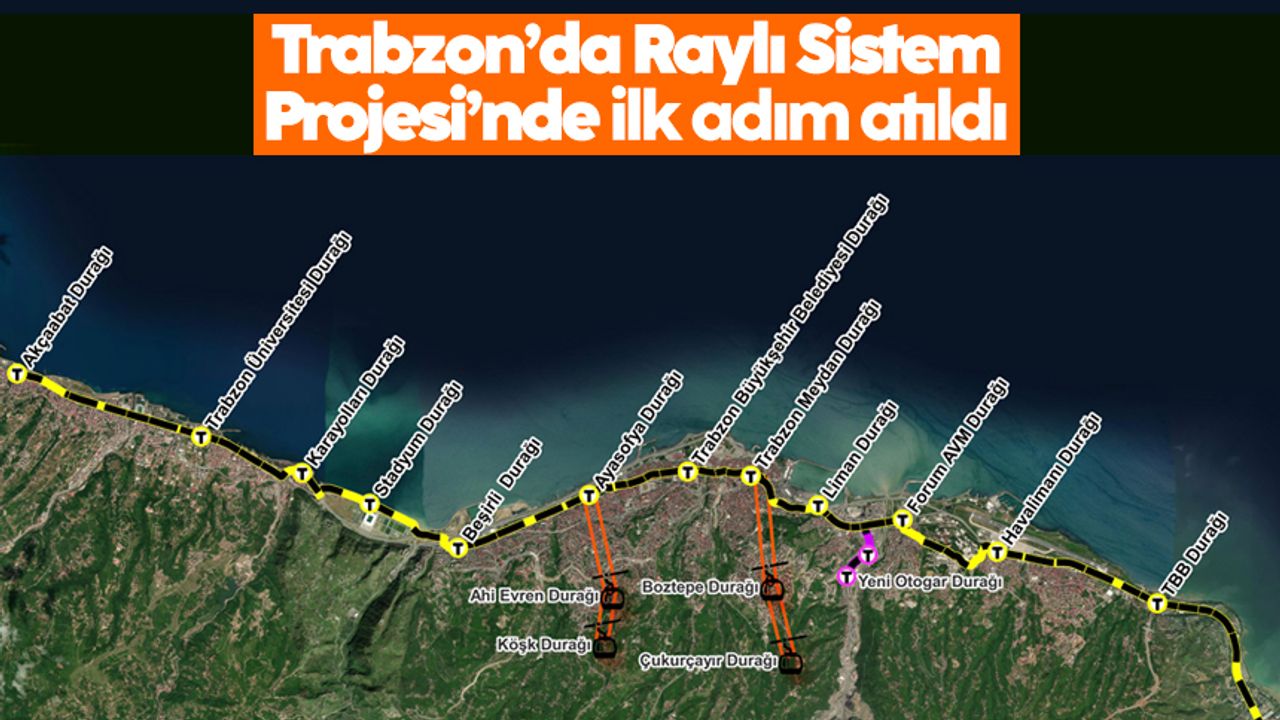Trabzon’da Raylı Sistem Projesi’nde ilk adım atıldı