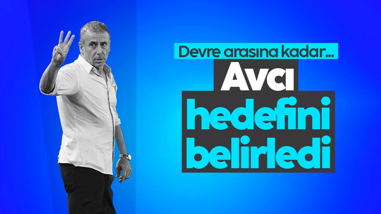 Trabzonspor'da Abdullah Avcı hedefini belirledi: Devre arasına kadar...
