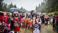 Trabzon'da Akpınar Büyükoba Göç Festivali yoğun yağmur altında gerçekleşti