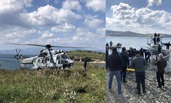 İzmir Foça'da askeri helikopter düştü