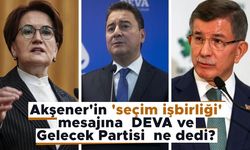 Akşener'in 'seçim işbirliği' mesajına DEVA ve Gelecek Partisi ne dedi?