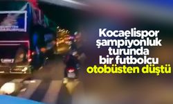 Kocaelispor şampiyonluk turunda bir futbolcu otobüsten düştü