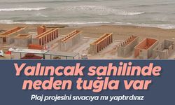 Oktay Söğüt; 'Yalıncak plajında neden tuğla var'
