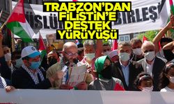 Trabzon'da vatandaşlar Filistin'e destek için yürüdü