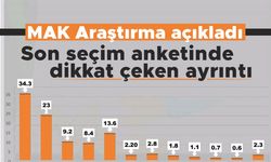 MAK Araştırma açıkladı: Son seçim anketinde dikkat çeken ayrıntı