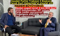 Saadet Partisi Trabzon İl Başkanı Cevat Kurt, Haberlobi'yi ziyaret etti