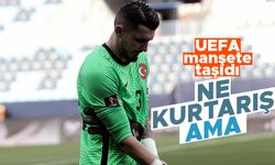 UEFA, Uğurcan'ı manşete taşıdı: Ne kurtarış ama!
