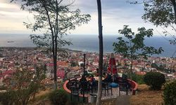 Bunaltan sıcaklarda herkes Boztepe'de serinliyor