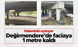 Değirmendere'de faciaya 1 metre kaldı