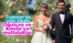 Trabzon’da yılın nikahı... Oğulcan ve Almila’ya mutluluklar
