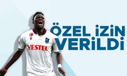 Trabzonspor’da Ekuban'a özel izin verildi