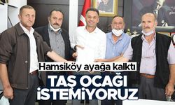 Hamsiköy'de taş ocağı krizi!