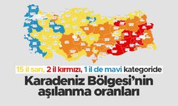 Karadeniz Bölgesi'nde aşılanma oranları - 07.08.2021