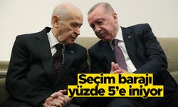 "Seçim barajı yüzde 5'e iniyor"