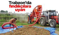 Trabzon'da fındık üreticilerine uyarı