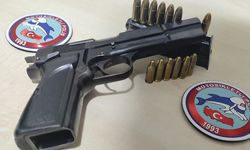 Trabzon'un Beşirli Mahallesi'nde tabanca ele geçirildi