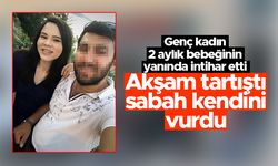 Akşam eşi ile tartışan kadın sabah kendini eşinin silahıyla vurdu