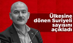 Bakan Soylu, ülkesine dönen Suriyeli sayısını açıkladı