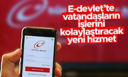 E-devlet'te vatandaşların işlerini kolaylaştırılan yeni hizmet