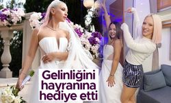 Ece Seçkin gelinliğini hayranına hediye etti