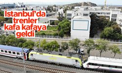 İstanbul'da trenler kafa kafaya geldi