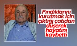 Trabzon'da acı olay - Fındıklarını kurutmak için çıktığı çatıdan düşerek öldü