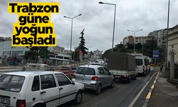 Trabzon güne yoğun başladı - Tanjant yolu adeta kilitlendi