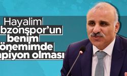Murat Zorluoğlu; 'Hayalim Trabzonspor’un benim dönemimde şampiyon olması'