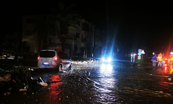 Muğla'nın Marmaris ilçesinde sel felaketi