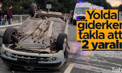 Trabzon'da trafik kazası; 2 yaralı