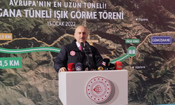 Bakan Adil Karaismailoğlu, Zigana Tünel, 'Işık Görme Töreni'nde konuştu