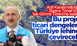 Zigana Tüneli'nde 'Işık Görme Töreni' gerçekleştirildi
