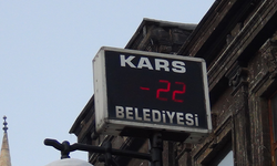 Kars'ta sibirya soğukları: Eksi 22'yi gördü