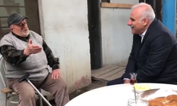Trabzon Büyükşehir Belediye Başkanı Murat Zorluoğlu, babasının askerlik arkadaşı ile sohbet etti