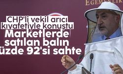 CHP'li Mustafa Adıgüzel TBMM'de arıcı kıyafetiyle konuştu
