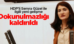 HDP'li Semra Güzel'in dokunulmazlığı kaldırıldı