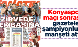 Trabzonspor'un Konyaspor galibiyeti sonrası gazete manşetleri (14.02.2022)
