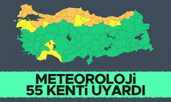 Meteoroloji 55 kente, sarı ve turuncu kod uyarısı yaptı