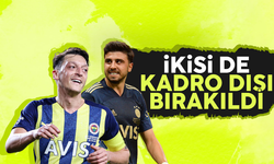 Fenerbahçe'de Mesut Özil ve Ozan Tufan kadro dışı bırakıldı