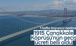 1915 Çanakkale Köprüsü'nün geçiş ücreti belli oldu