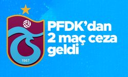 PFDK'dan Trabzonspor'a flaş ceza!