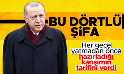 Cumhurbaşkanı Erdoğan, gece yatmadan yediği karışımın tarifini verdi