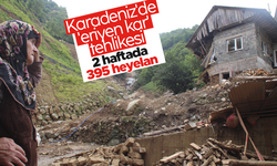 Karadeniz'de 'eriyen kar' tehlikesi; 2 haftada 395 heyelan