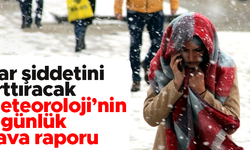 Meteoroloji'den 5 günlük hava raporu: Kar yağışı şiddetini artıracak