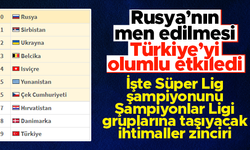 Rusya'nın uluslararası turnuvalardan men edilmesi Türkiye'yi olumlu etkiledi
