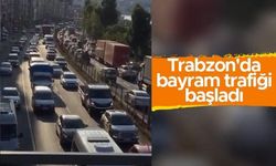 Trabzon'da bayram trafiği başladı