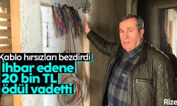 Kablolarını çalanı ihbar edene 20 bin TL ödül verecek