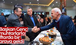 Başkan Genç muhtarlarla iftarda bir araya geldi