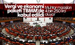 Vergi ve ekonomi paketi TBMM'de kabul edildi