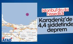 Karadeniz'de 5,2 şiddetinde deprem